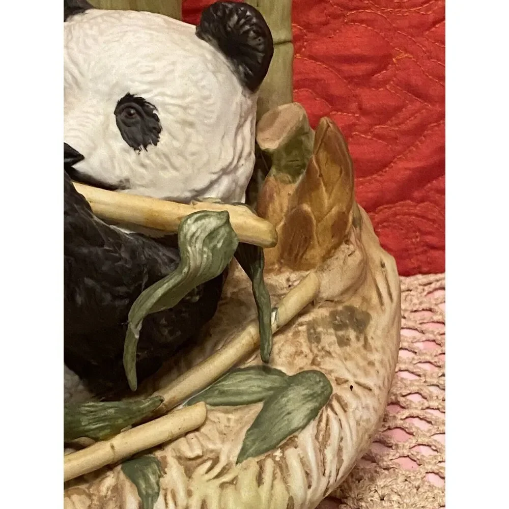 FAMOUS FIRSTS BABY PANDA PORCELAIN LIQUOR DECANTER - 8